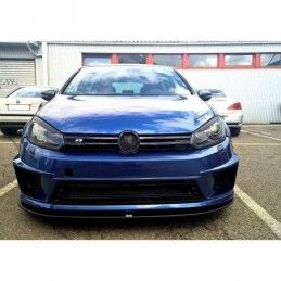 Maxton FRONT SPLITTER VW GOLF VI (FOR R400 BUMPER) Gloss Black, golf 6