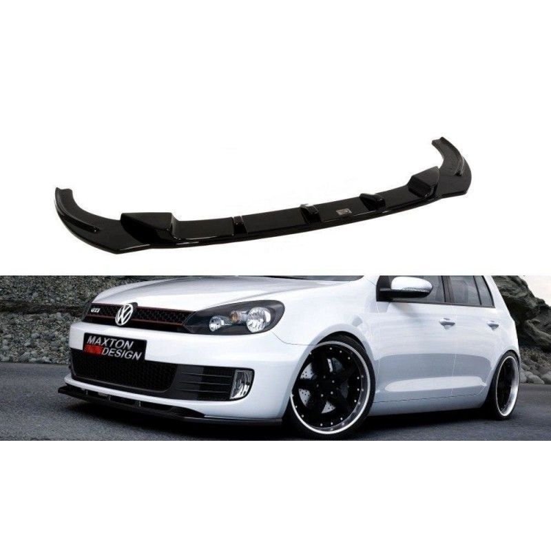 Maxton FRONT SPLITTER VW GOLF VI GTI Gloss Black, golf 6