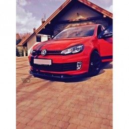 Maxton FRONT SPLITTER VW GOLF VI GTI 35TH Gloss Black, golf 6