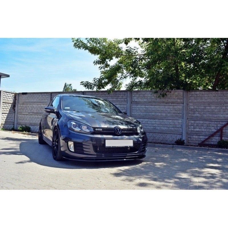 Maxton FRONT SPLITTER VER.2 VW GOLF VI GTI Gloss Black, golf 6