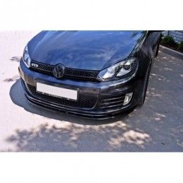 Maxton FRONT SPLITTER VER.2 VW GOLF VI GTI Gloss Black, golf 6