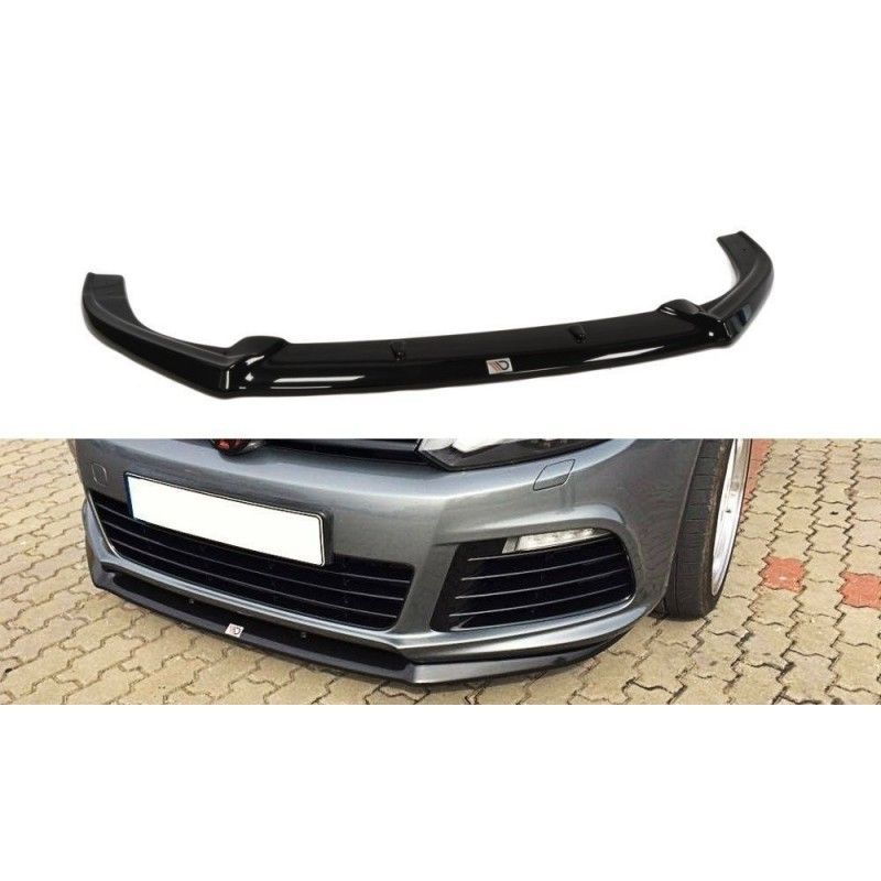 Maxton FRONT SPLITTER VW GOLF VI R CUPRA LOOK Gloss Black, golf 6