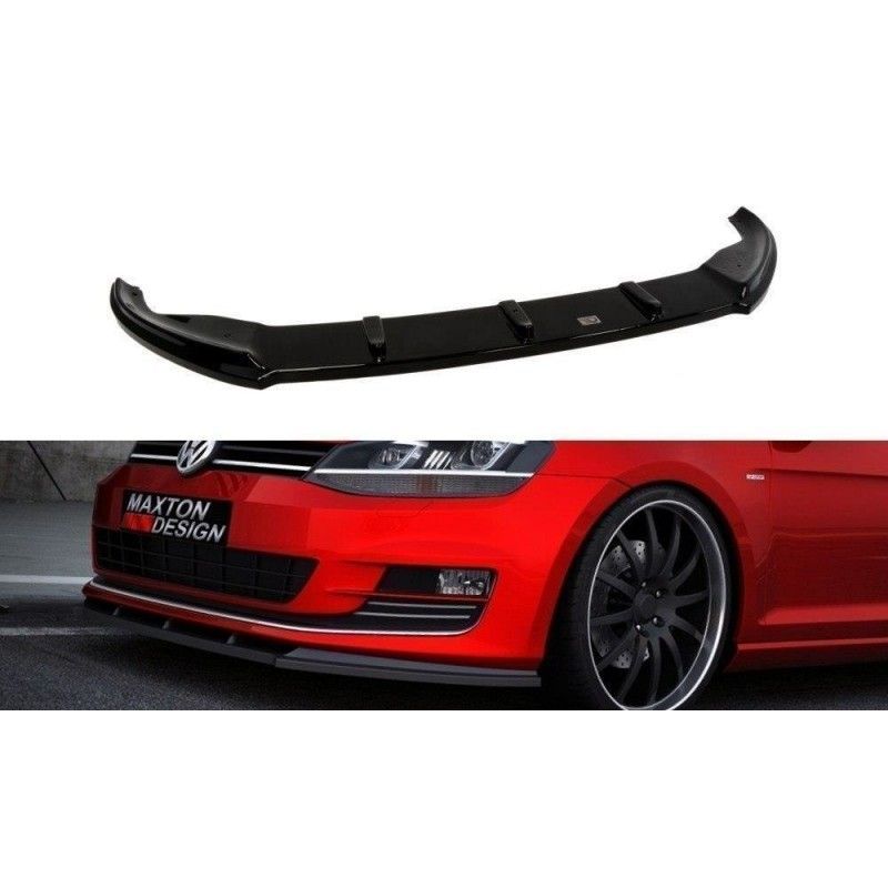 Maxton FRONT SPLITTER VW GOLF VII Gloss Black, Golf 7