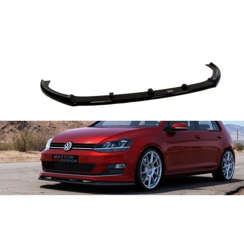 Maxton FRONT SPLITTER VW GOLF VII FOR SPORT PACK Gloss Black, Golf 7