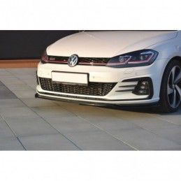 Maxton FRONT SPLITTER V.2 VW GOLF VII GTI FACELIFT Gloss Black, Golf 7