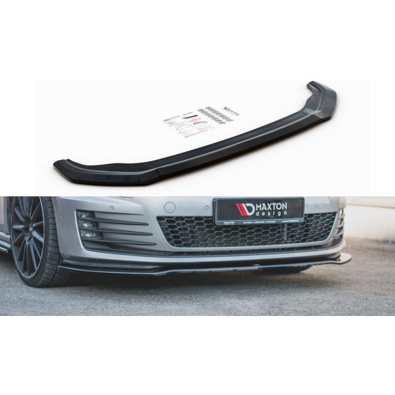 Maxton Front Splitter V.2 VW Golf 7 GTI Gloss Black, Golf 7