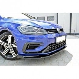 Maxton Front Splitter V.1 VW Golf 7 R / R-Line Facelift Gloss Black, Golf 7