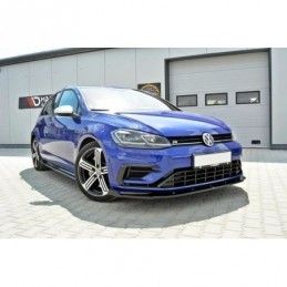 Maxton Front Splitter V.1 VW Golf 7 R / R-Line Facelift Gloss Black, Golf 7