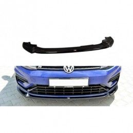 Maxton Front Splitter V.3 VW Golf 7 R / R-Line Facelift Gloss Black, Golf 7