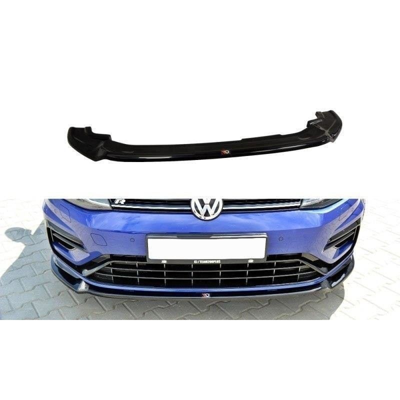 Maxton Front Splitter V.3 VW Golf 7 R / R-Line Facelift Gloss Black, Golf 7