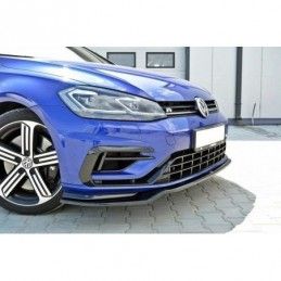 Maxton Front Splitter V.3 VW Golf 7 R / R-Line Facelift Gloss Black, Golf 7