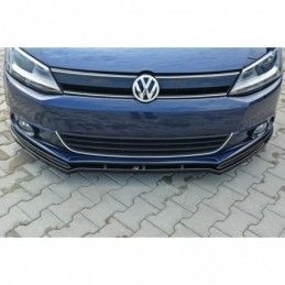 Maxton Front Splitter V.1 VW Jetta 6 Gloss Black, Jetta