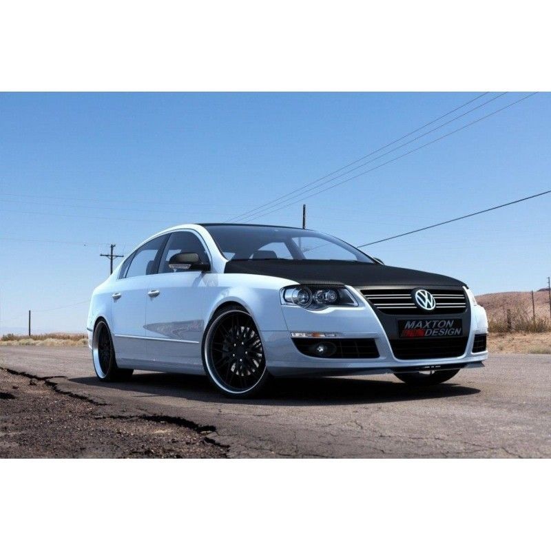 Maxton FRONT SPLITTER VW PASSAT B6 Gloss Black, Passat B6