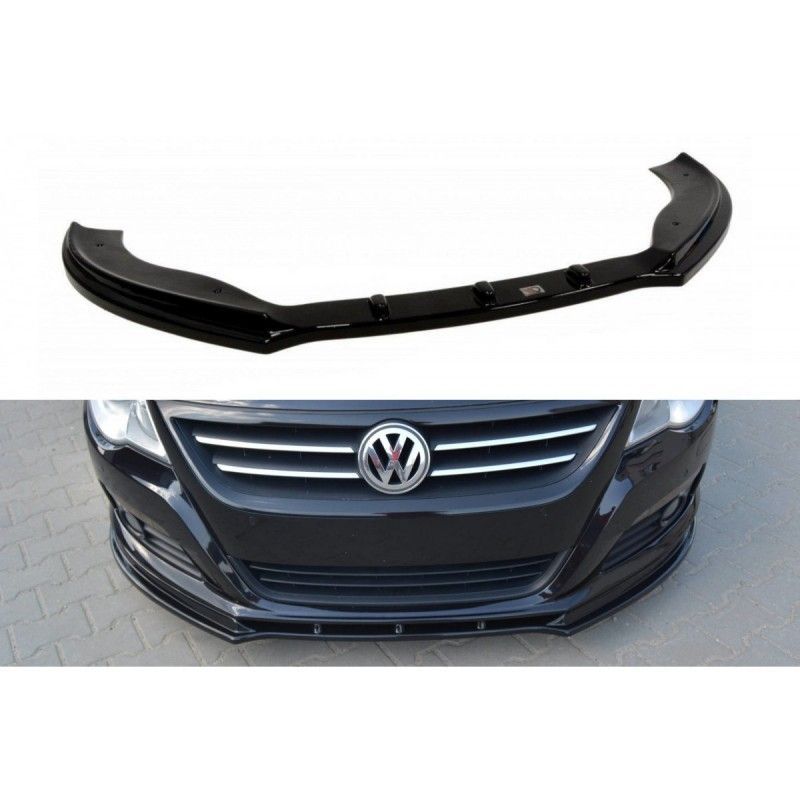 Maxton FRONT SPLITTER V.1 VW PASSAT CC PREFACE MODEL, STANDARD BUMPER Gloss Black, Passat CC