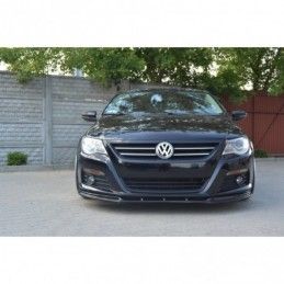 Maxton FRONT SPLITTER V.1 VW PASSAT CC PREFACE MODEL, STANDARD BUMPER Gloss Black, Passat CC