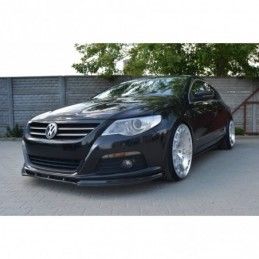 Maxton FRONT SPLITTER V.1 VW PASSAT CC PREFACE MODEL, STANDARD BUMPER Gloss Black, Passat CC