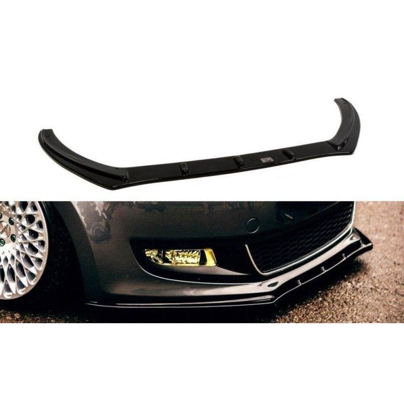 Maxton FRONT SPLITTER VW POLO MKV Gloss Black, Polo Mk5 6R