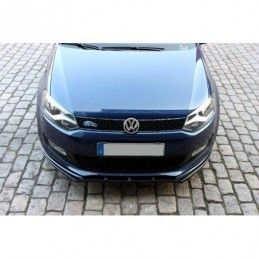 Maxton FRONT SPLITTER VW POLO MKV Gloss Black, Polo Mk5 6R