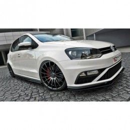 Maxton FRONT SPLITTER v.2 VW POLO MK5 GTI (FACELIFT) Gloss Black, Polo Mk5 6R