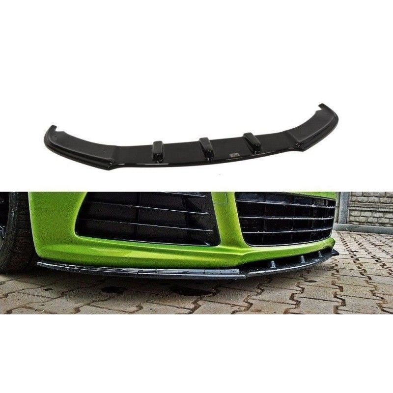 Maxton FRONT SPLITTER VW SCIROCCO R Gloss Black, Scirocco