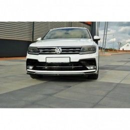 Maxton FRONT SPLITTER Vw Tiguan Mk2 R-Line Gloss Black, Tiguan