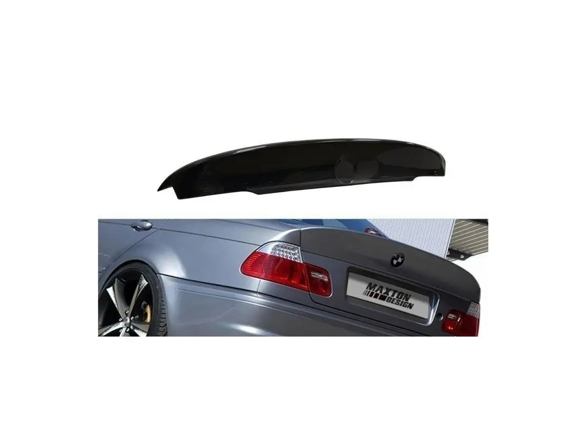 Tuning Maxton REAR SPOILER / LID EXTENSION BMW 3 E46 - 4 DOOR SALOON M3 CSL  LOOK (for painting) MAXTON DESIGN