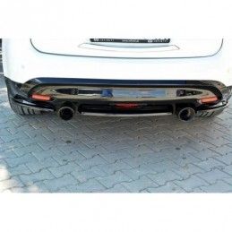 Maxton CENTRAL REAR SPLITTER INFINITI QX70 Gloss Black, INFINITI