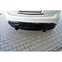 Maxton CENTRAL REAR SPLITTER INFINITI QX70 Gloss Black, INFINITI