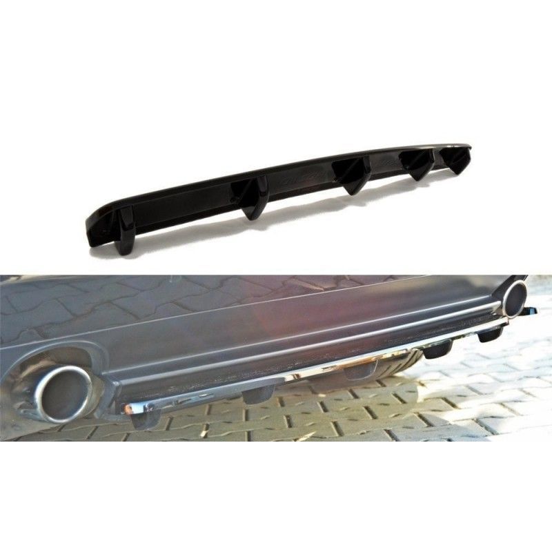 Maxton CENTRAL REAR SPLITTER ALFA ROMEO 159 (with vertical bars) Gloss Black, 159