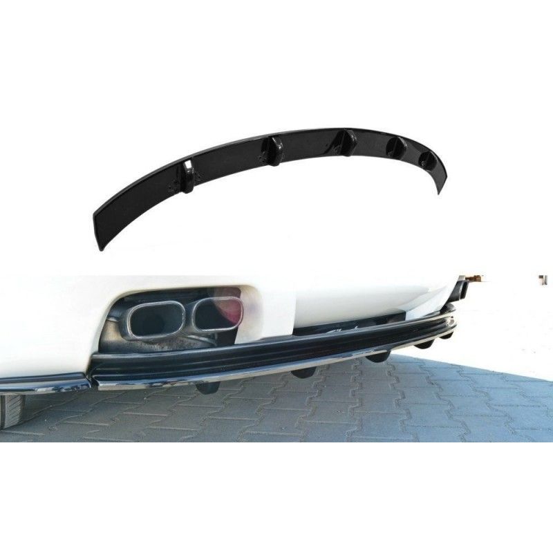 Maxton CENTRAL REAR SPLITTER Alfa Romeo Brera (with vertical bars) Gloss Black, Brera