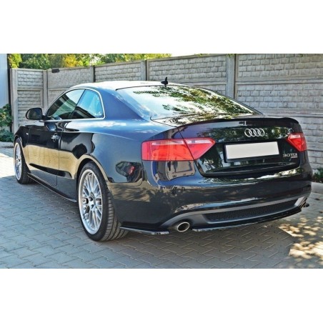 Maxton CENTRAL REAR SPLITTER AUDI A5 S-LINE (without a vertical bar) Gloss Black, A5/S5/RS5 8T