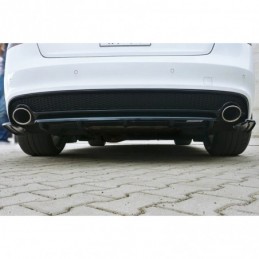 Maxton CENTRAL REAR SPLITTER AUDI A5 S-LINE FACELIFT (with a vertical bar) Gloss Black, A5/S5/RS5 8T