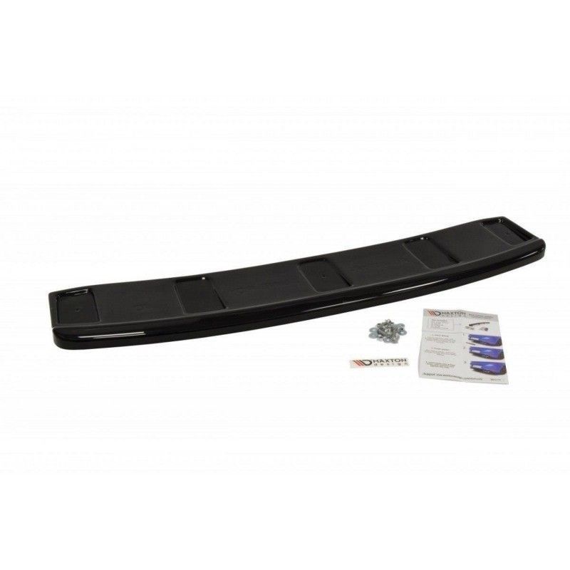 Maxton CENTRAL REAR SPLITTER AUDI A7 S-LINE (FACELIFT) (without vertical bars) Gloss Black, A7/ S7 / RS7 - C7