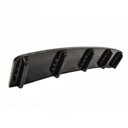 tuning CENTRAL REAR SPLITTER AUDI A7 S-LINE (FACELIFT) (with vertical bars) Gloss Black