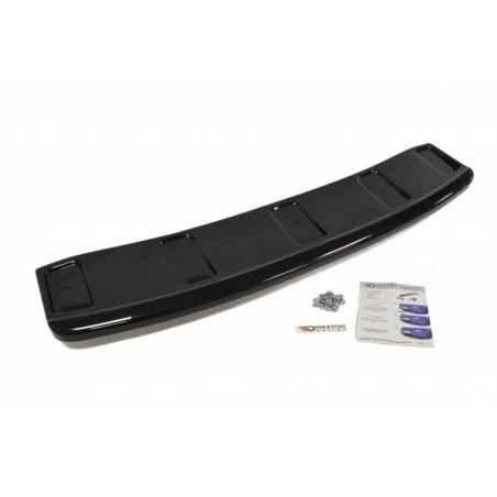 Maxton CENTRAL REAR SPLITTER AUDI A7 S-LINE (FACELIFT) (with vertical bars) Gloss Black, A7/ S7 / RS7 - C7