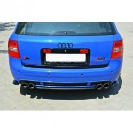 Maxton CENTRAL REAR SPLITTER AUDI RS6 C5 AVANT Gloss Black, A6/RS6 4B C5