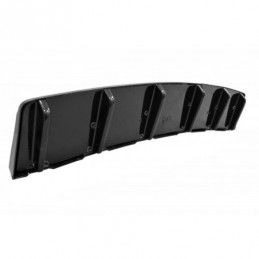 Maxton CENTRAL REAR SPLITTER AUDI S6 C7 AVANT (with vertical bars) Gloss Black, A6/S6/RS6 4G C7 