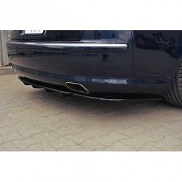 Maxton CENTRAL REAR SPLITTER AUDI S8 D3 (with vertical bars) Gloss Black, A8/S8 D3