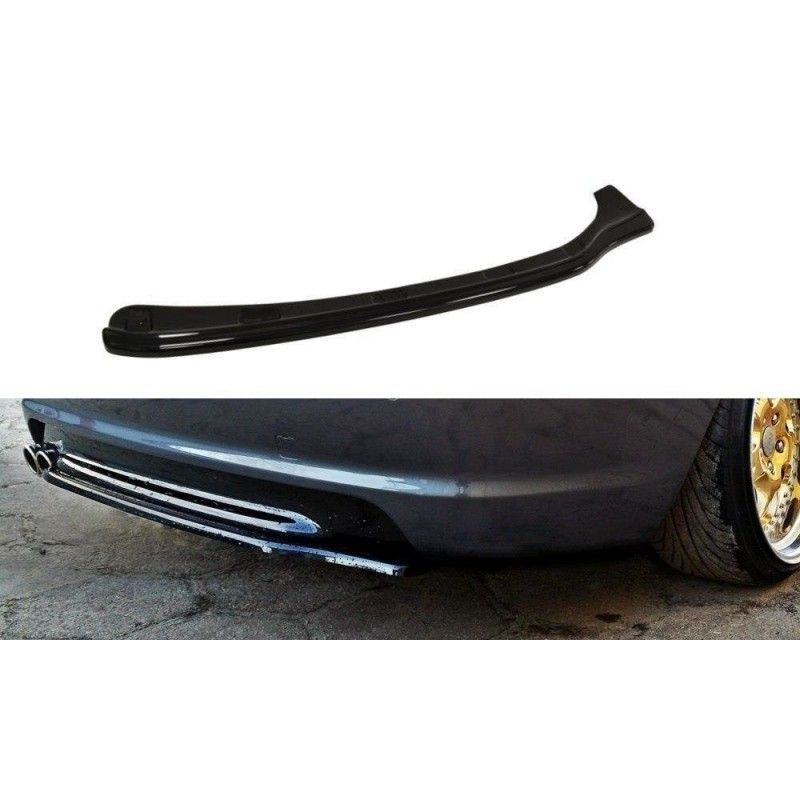 Maxton CENTRAL REAR SPLITTER BMW 3 E46 MPACK COUPE (without vertical bars) Gloss Black, Serie 3 E46/ M3