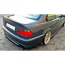 Maxton CENTRAL REAR SPLITTER BMW 3 E46 MPACK COUPE (without vertical bars) Gloss Black, Serie 3 E46/ M3