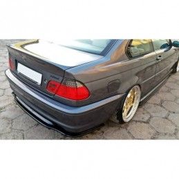 Maxton CENTRAL REAR SPLITTER BMW 3 E46 MPACK COUPE (with vertical bars) Gloss Black, Serie 3 E46/ M3