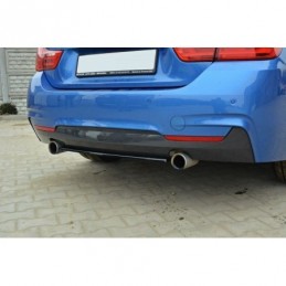 Maxton CENTRAL REAR SPLITTER for BMW 4 F32 M-PACK (without vertical bars) Gloss Black, Serie 4 F32/ M4