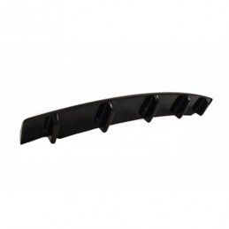 Maxton CENTRAL REAR SPLITTER for BMW 5 F11 M-PACK (fits two single exhaust ends) Gloss Black, Serie 5 F10/ F11