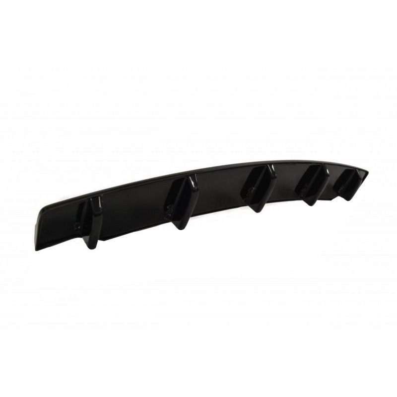Maxton CENTRAL REAR SPLITTER for BMW 5 F11 M-PACK (fits two single exhaust ends) Gloss Black, Serie 5 F10/ F11