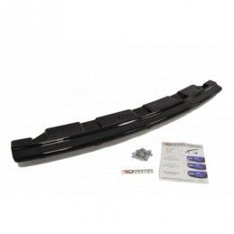 Maxton CENTRAL REAR SPLITTER for BMW 5 F11 M-PACK (fits two single exhaust ends) Gloss Black, Serie 5 F10/ F11