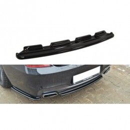 Maxton CENTRAL REAR SPLITTER for BMW 6 Gran Coupé MPACK (without vertical bars) Gloss Black, Serie 6 F06/ F12/ F13