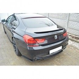 Maxton CENTRAL REAR SPLITTER for BMW 6 Gran Coupé MPACK (with a vertical bar) Gloss Black, Serie 6 F06/ F12/ F13