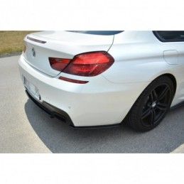 Maxton CENTRAL REAR SPLITTER for BMW 6 Gran Coupé MPACK (with a vertical bar) Gloss Black, Serie 6 F06/ F12/ F13