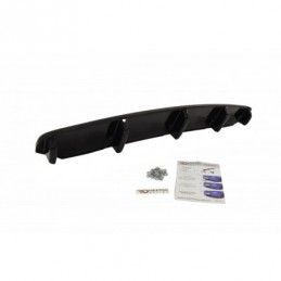 Maxton CENTRAL REAR SPLITTER for BMW 6 Gran Coupé MPACK (with a vertical bar) Gloss Black, Serie 6 F06/ F12/ F13