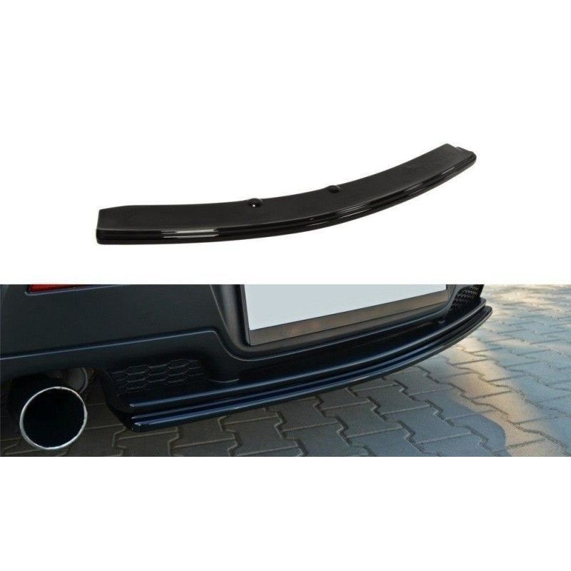 Maxton CENTRAL REAR SPLITTER MAZDA 3 MPS MK1 PREFACE (without vertical bars) Gloss Black, Mazda 3